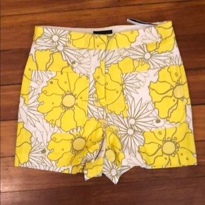 Topshop yellow sunflower dress shorts